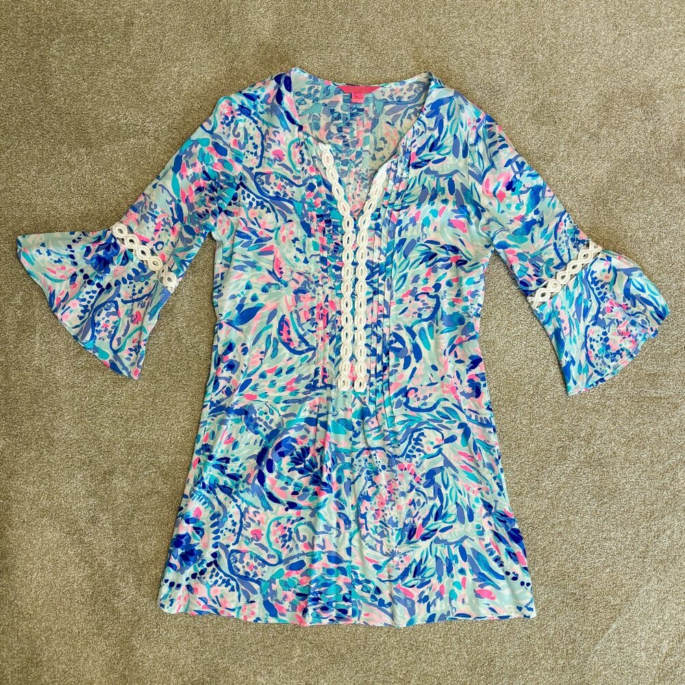 Lilly Pulitzer Hollie Tunic Dress in Breakwater - Size Small